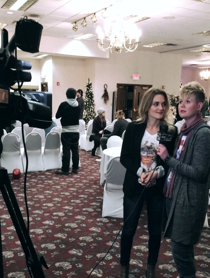 Shana Porteen and Patricia Summersett being interviewed during 2017 GeekU.P.